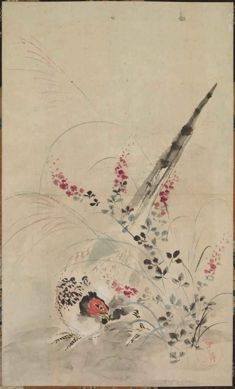 Fasan und Gräser von Ogata Korin