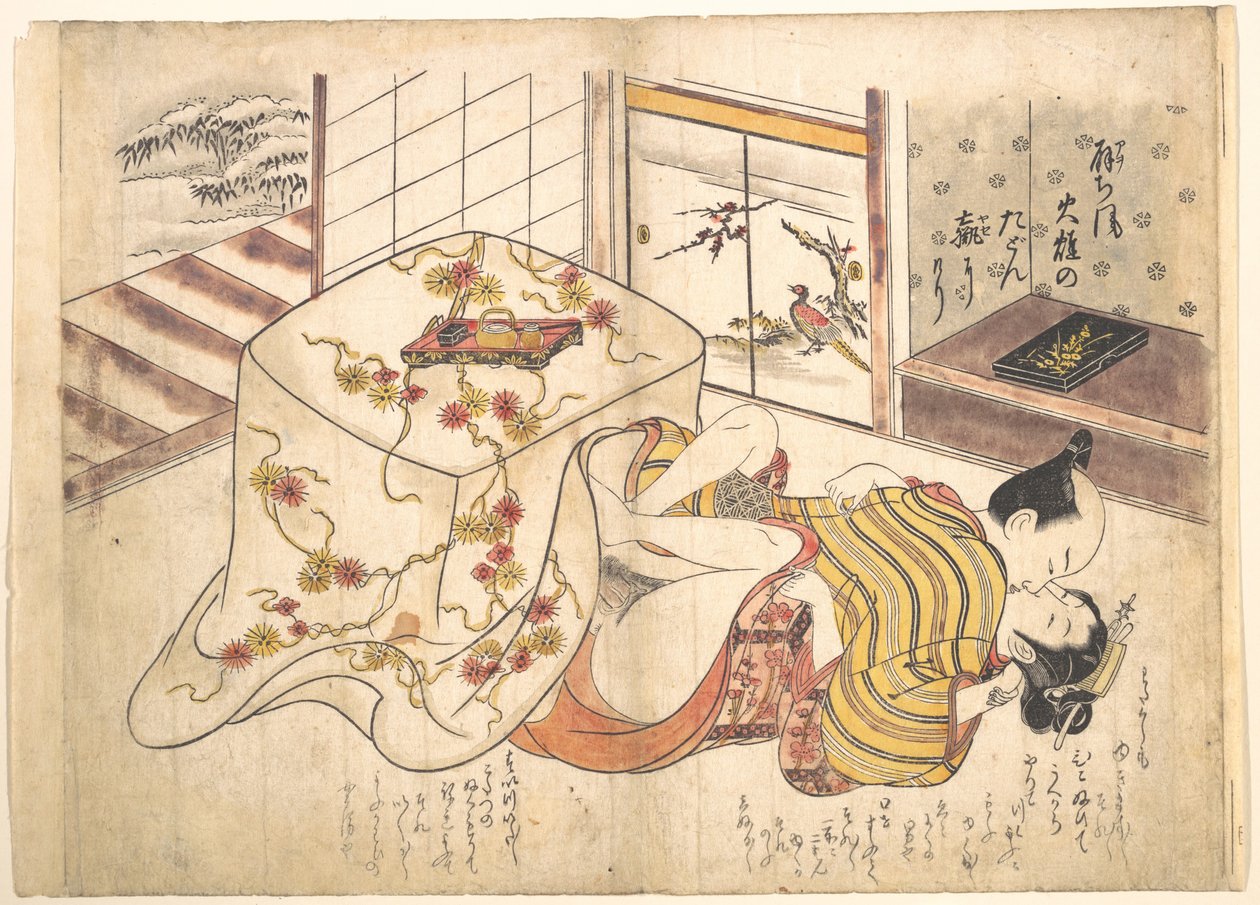 Schlafzimmer-Szene von Okumura Masanobu