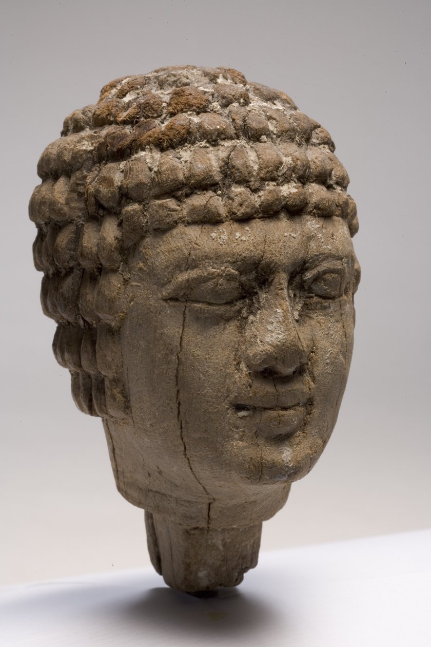 Kopf eines Mannes (Holz) von Old Kingdom Egyptian