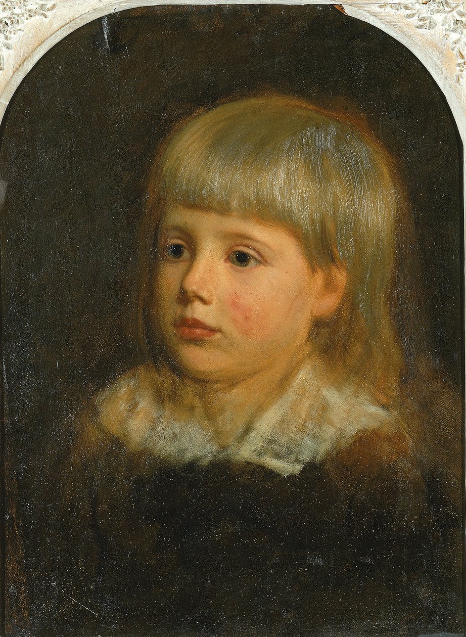 Charles Downing Lay, Porträt des Sohnes des Künstlers von Oliver Ingraham Lay