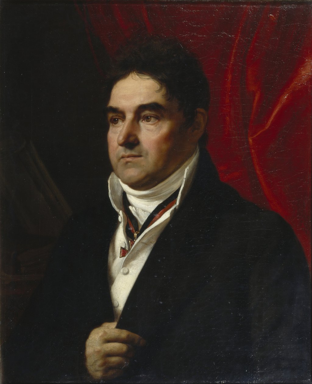 Porträt von Wassili Semjonowitsch Chwostow, 1756-1832, 1814 von Orest Adamovich Kiprensky