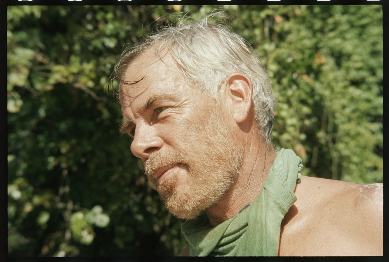 Lee Marvin am Set von 