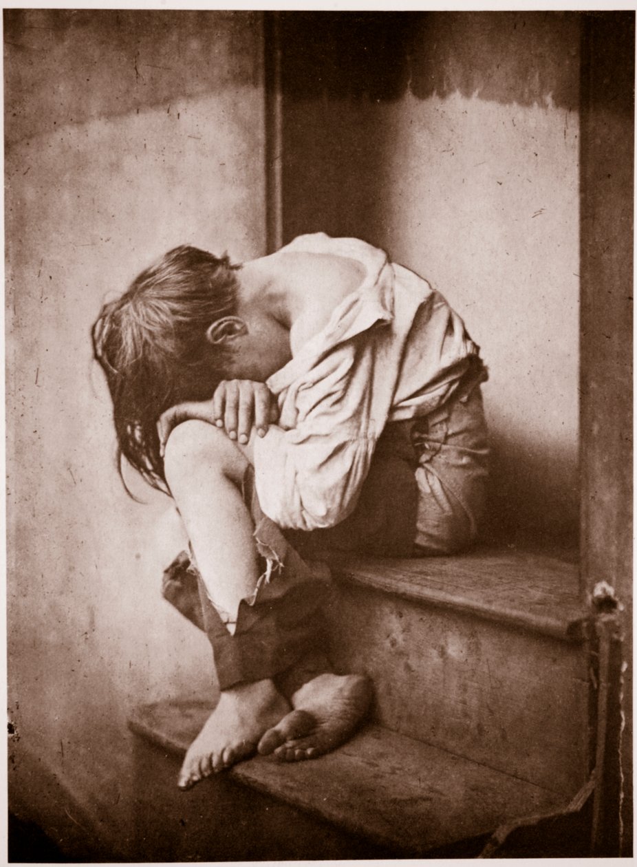 Eine Nacht draußen, obdachlos, ca. 1857 von Oscar Gustav Rejlander