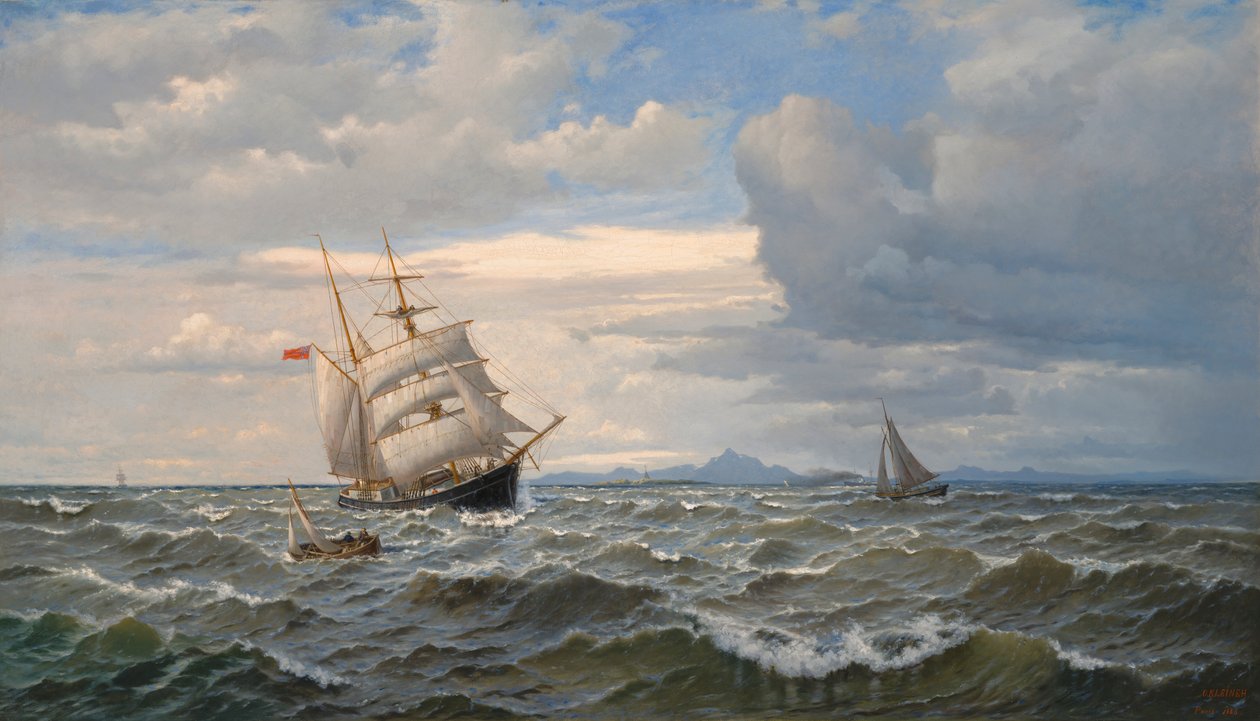 Maritime Landschaft von Oscar Kleineh