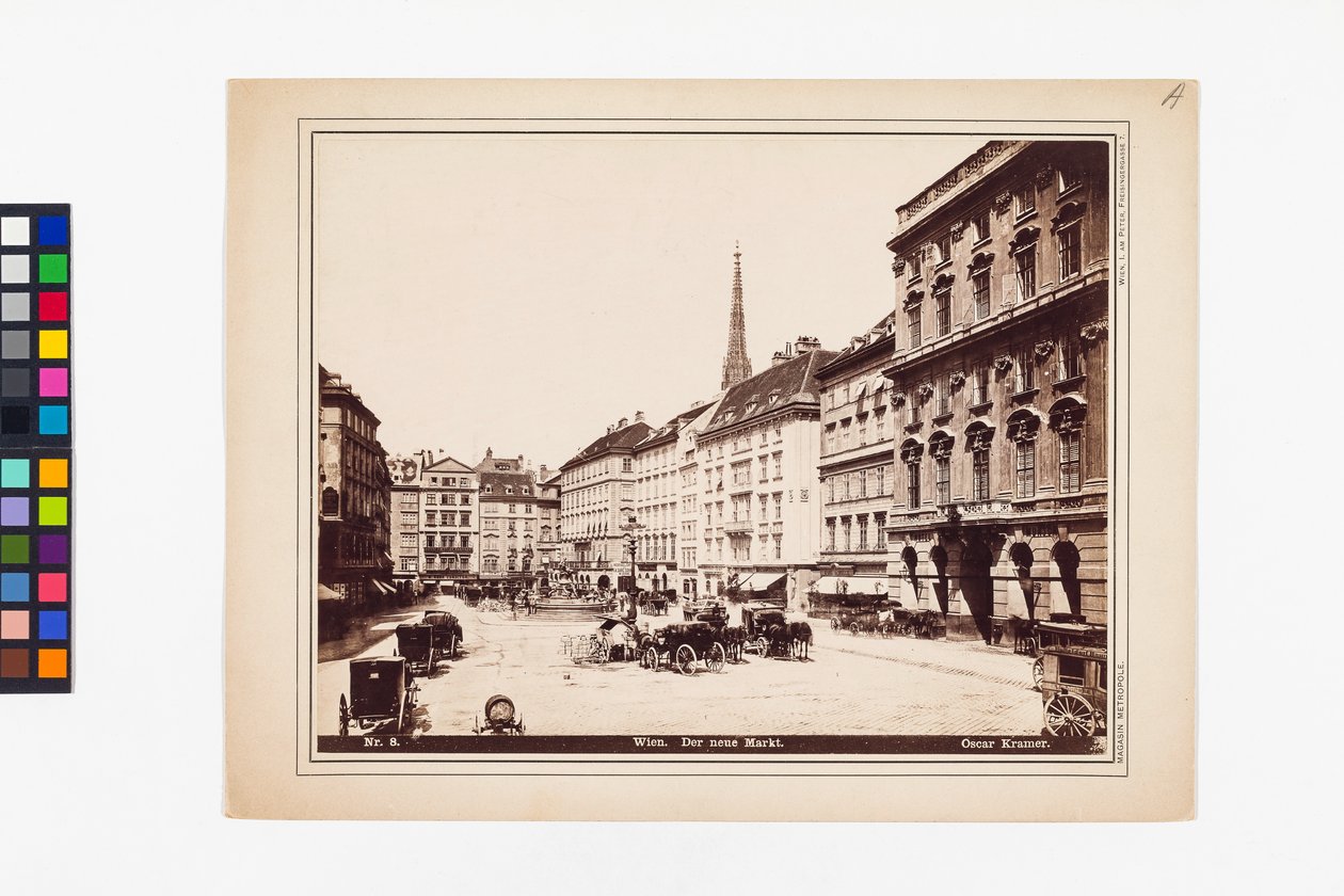 Neuer Markt - Blick auf den Stephansdom von Oscar Kramer