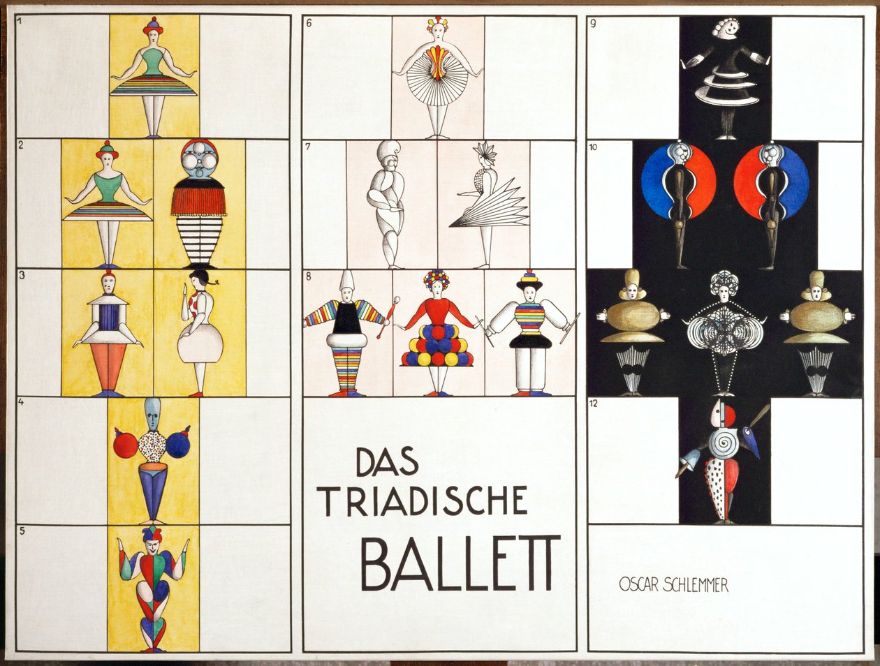 Figuren für Das Triadische Ballett von Oskar Schlemmer
