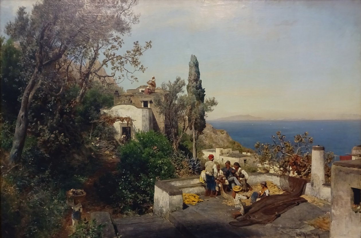 Blick über die Bucht von Neapel von Oswald Achenbach