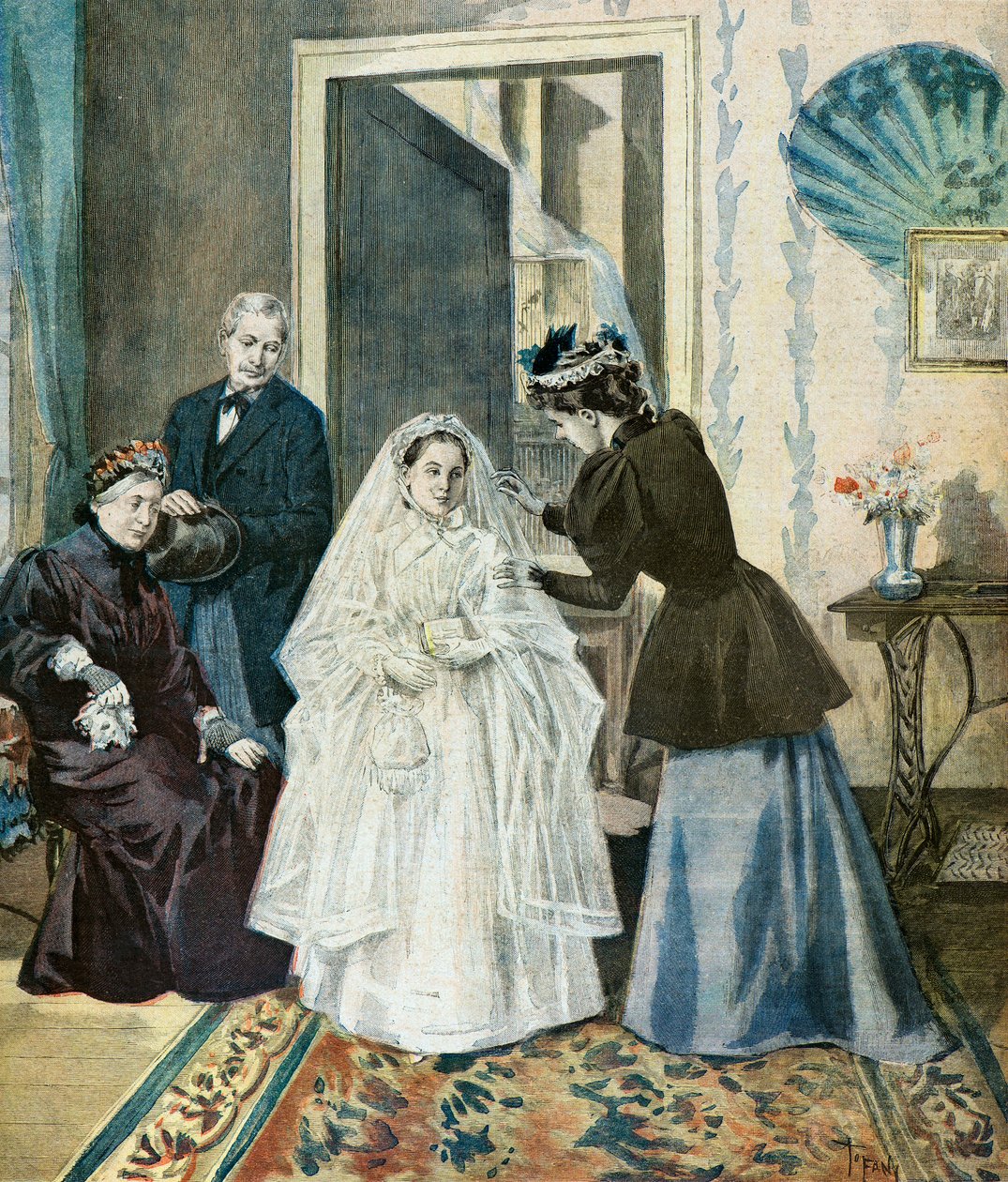Die Toilette der Erstkommunikantin von Oswaldo Tofani