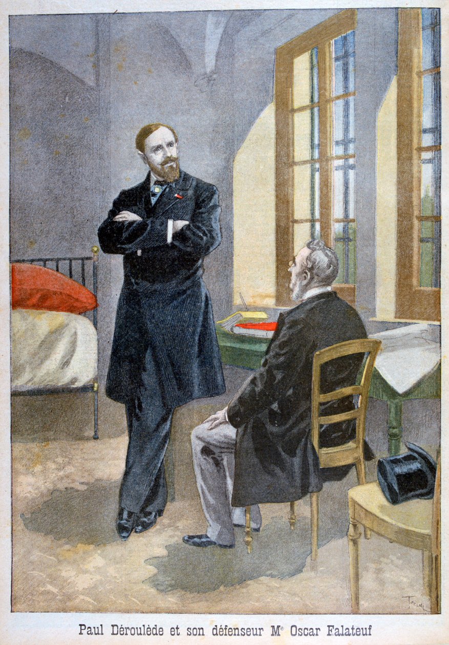 Paul Déroulède und sein Verteidiger Oscar Falateuf, 1899 von Oswaldo Tofani