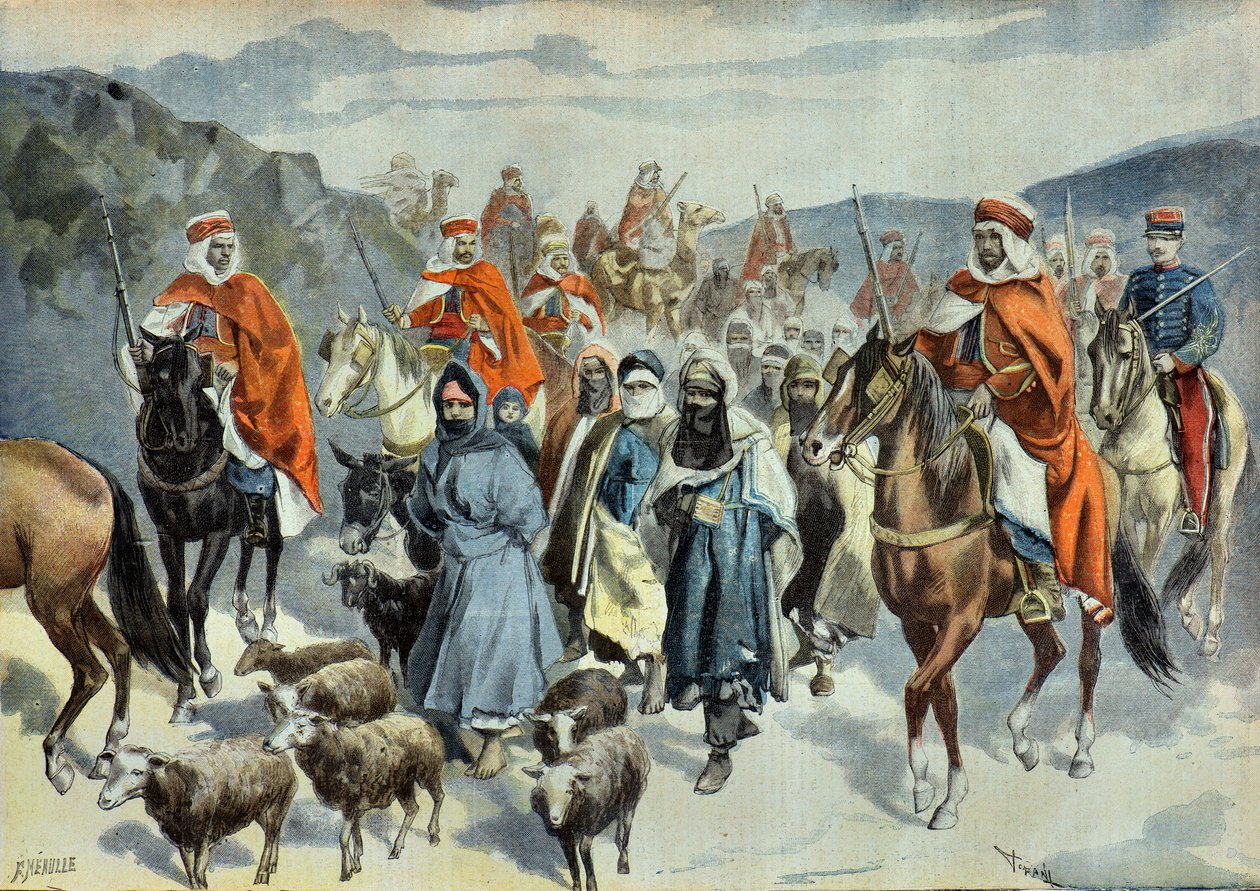Sieg in Süd-Algerien: Kommandant Godron bringt rebellische Tuareg zurück von Oswaldo Tofani
