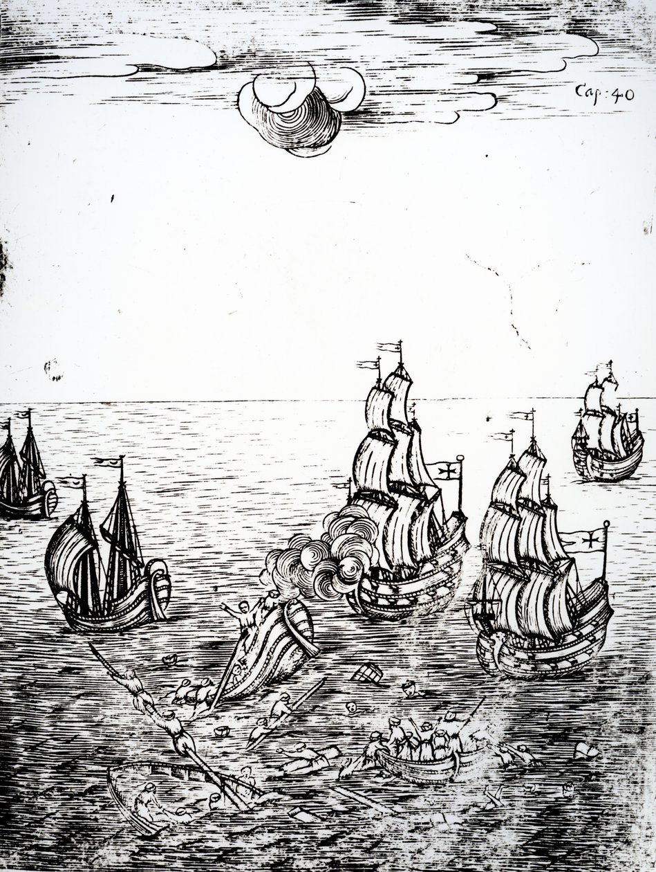 Schiffswrack, 1694 von Othon Frederic von der Groben