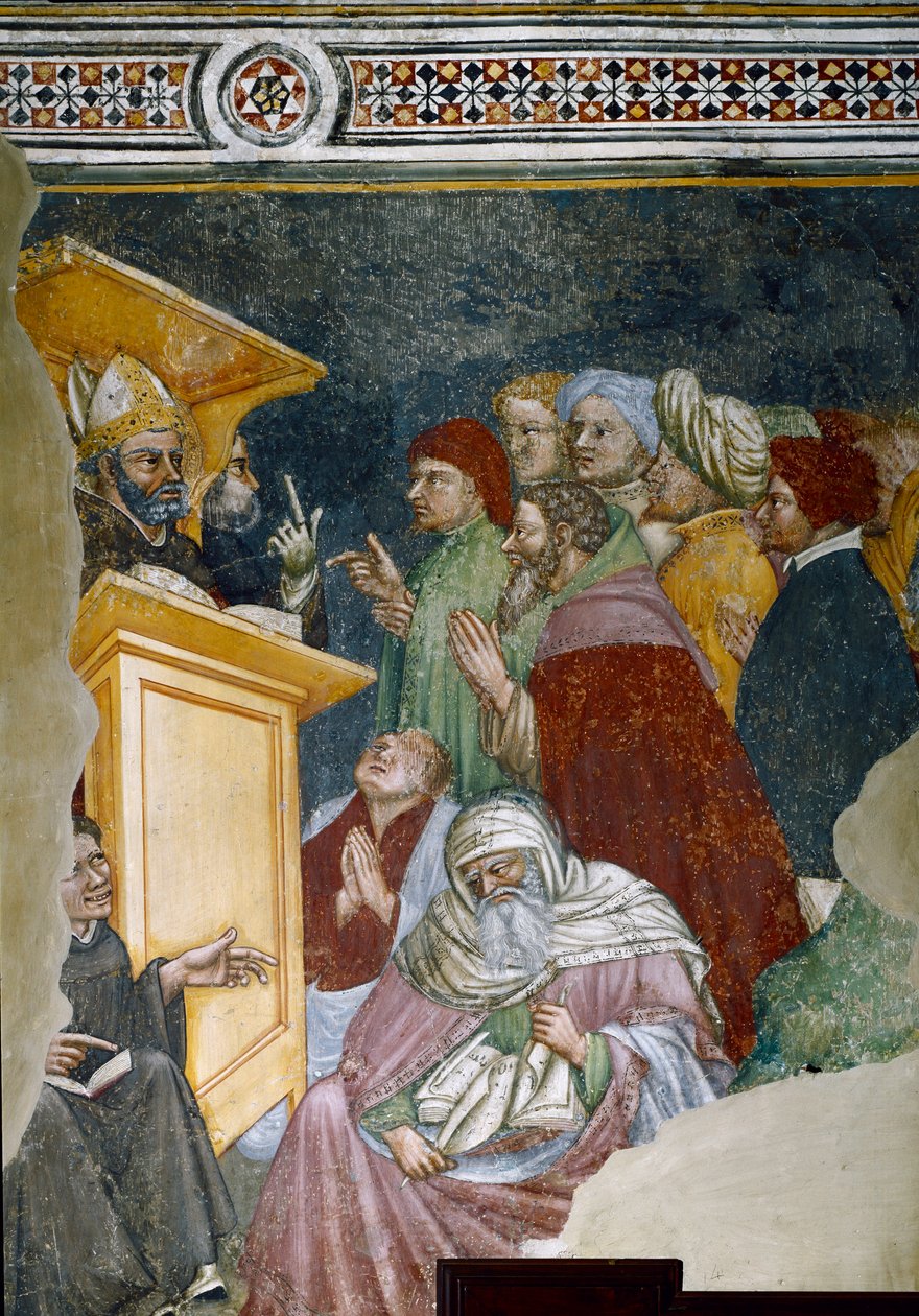 Predigt des heiligen Augustinus (Detail) von Ottaviano Nelli