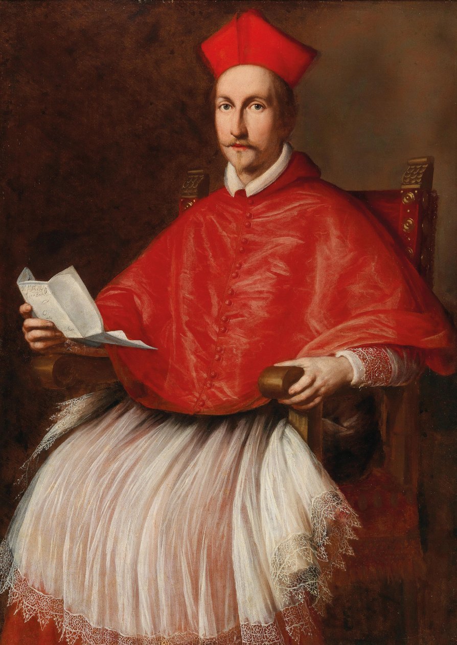 Porträt von Kardinal Francesco Barberini 1597-1679, ca. 1624 von Ottavio Maria Leoni