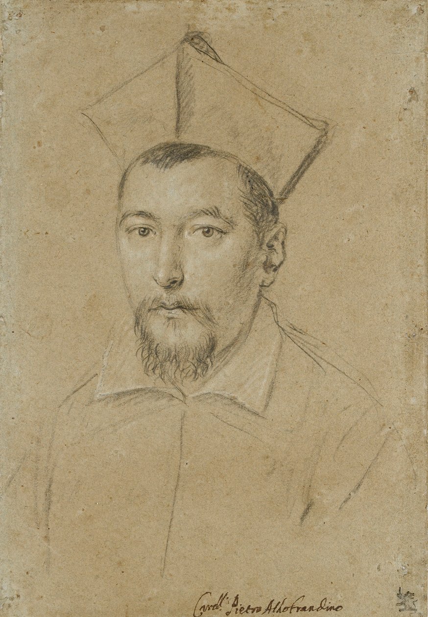 Porträt von Kardinal Pietro Aldobrandini, frühes 17. Jahrhundert von Ottavio Mario Leoni