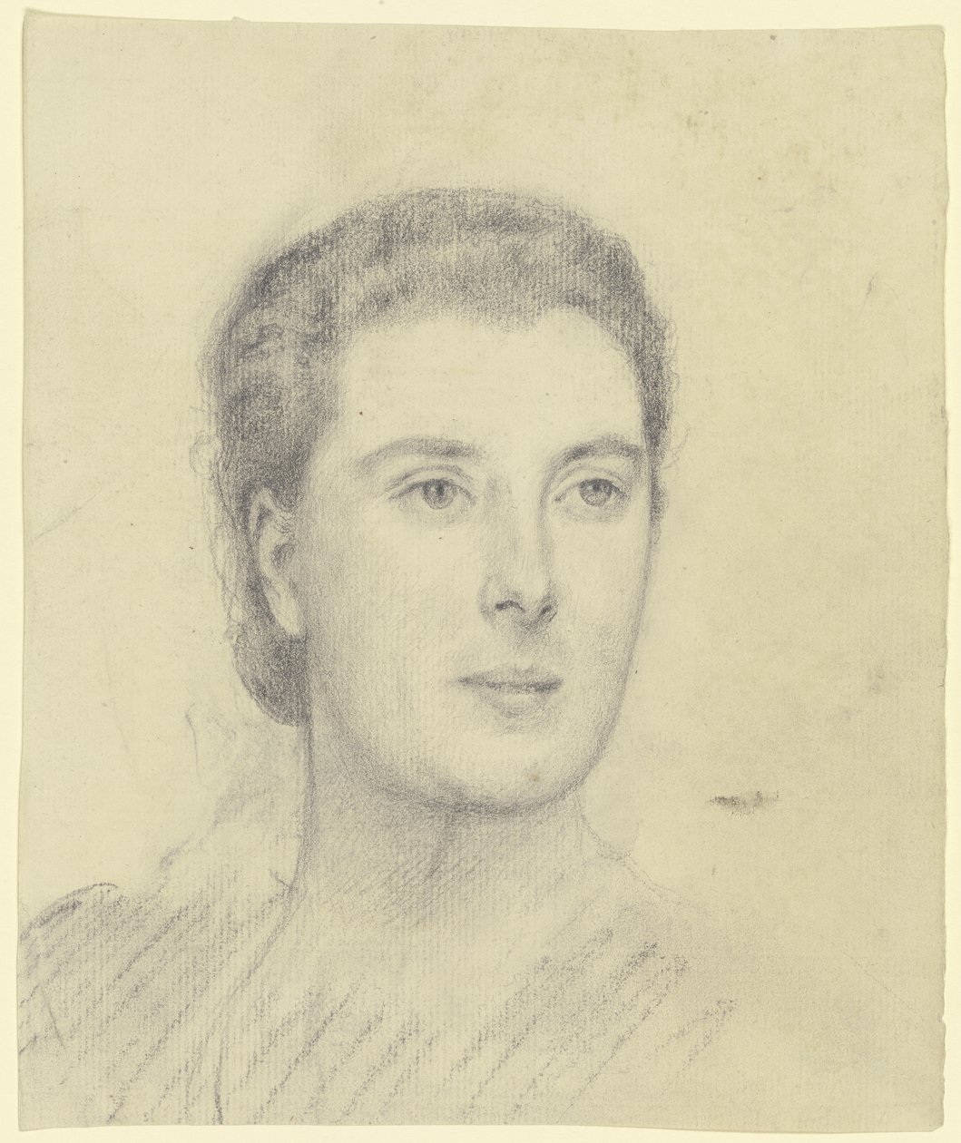 Porträt einer Dame (Margret Freebody?) von Otto Scholderer