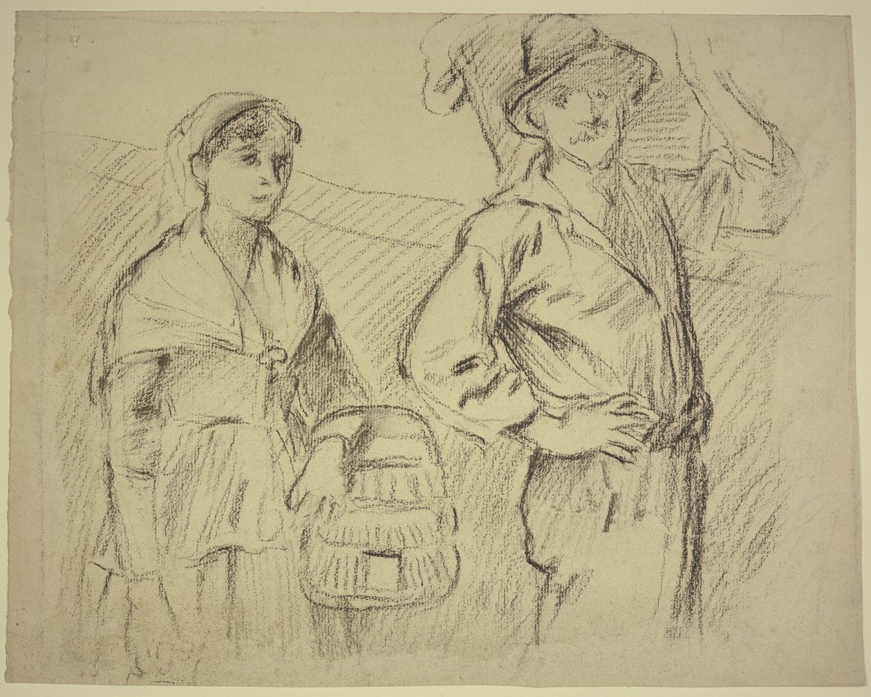 Heimkehrende Landarbeiter von Otto Scholderer