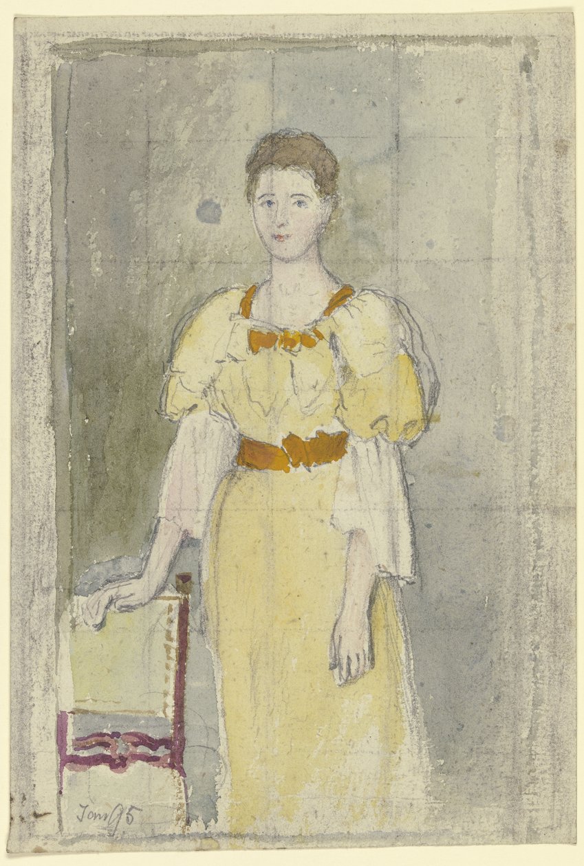 Dame, stehend von Otto Scholderer