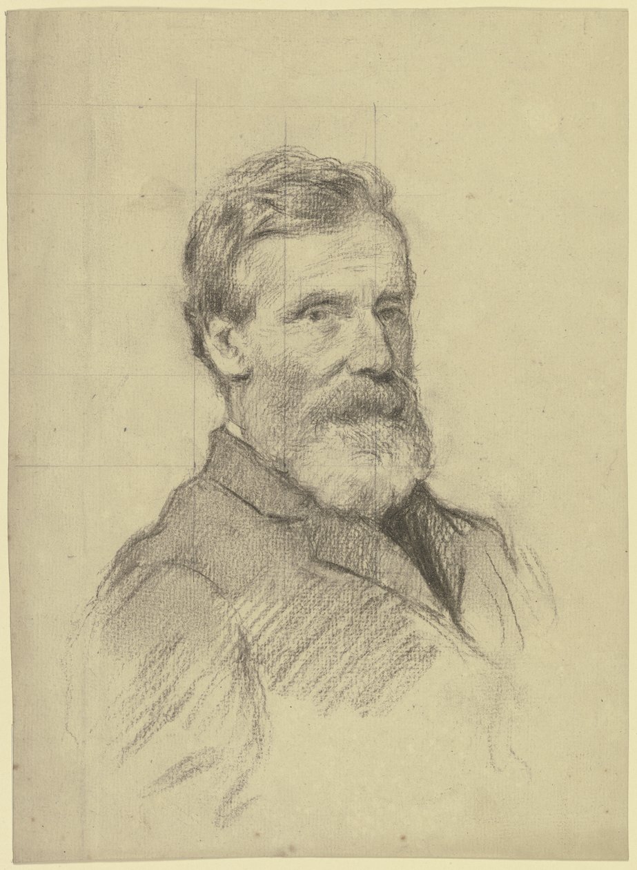 Porträt von Dr. George Bird (?) von Otto Scholderer