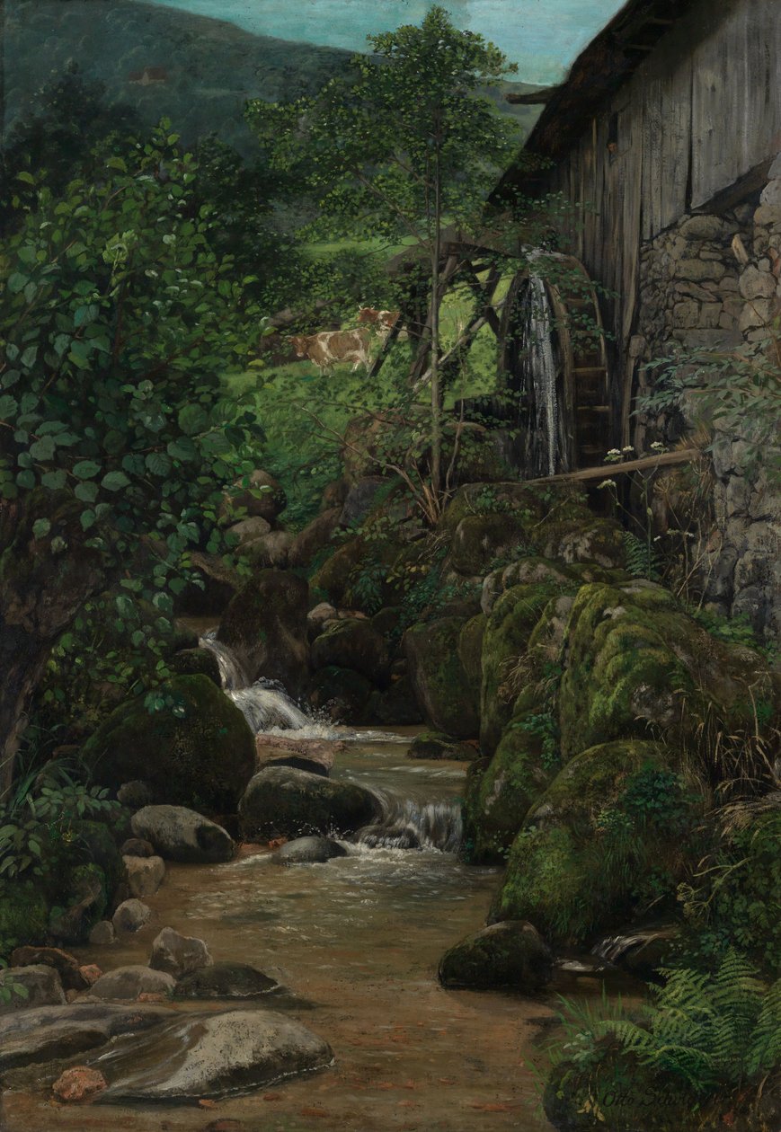 Schwarzwaldmühle in Kirnbach bei Schiltach von Otto Scholderer