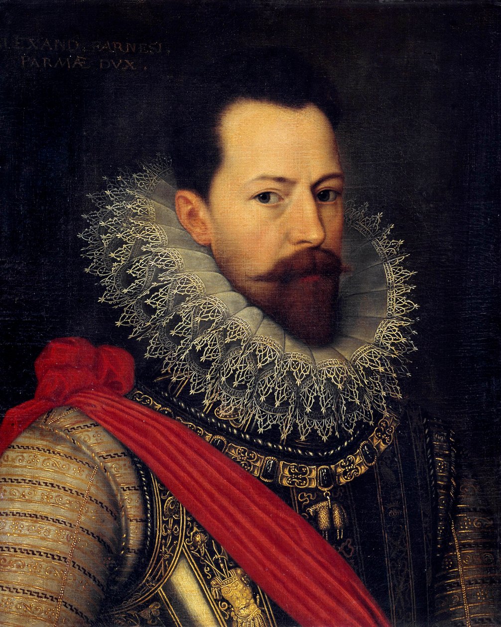 Porträt des Condottiere Alexander Farnese, Herzog von Parma, Gouverneur der Niederlande (1545-1592) von Otto van Veen