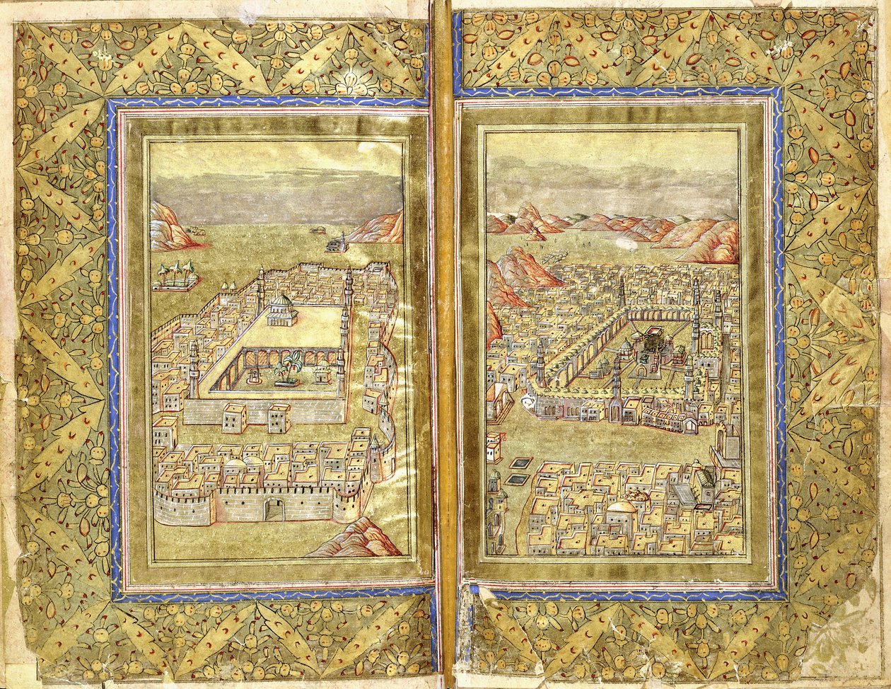 Ansichten von Mekka und Medina, um 1794-95 von Ottoman School