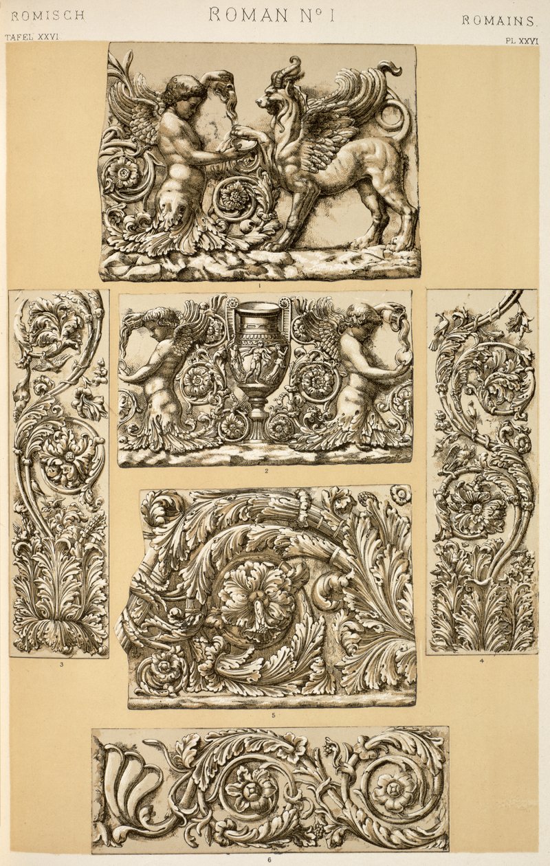 Römisches Ornament aus Ch VI, Tafel XXVI aus `Grammar of Ornament