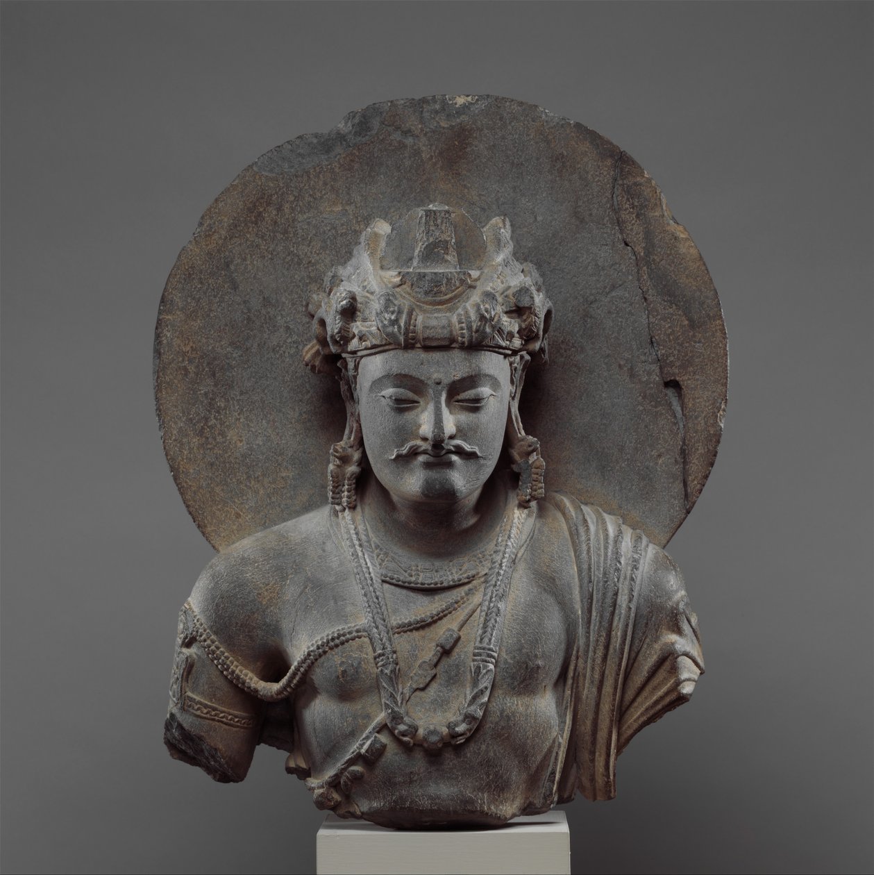 Büste eines Bodhisattva Shakyamuni, 3.-4. Jahrhundert von Pakistani School