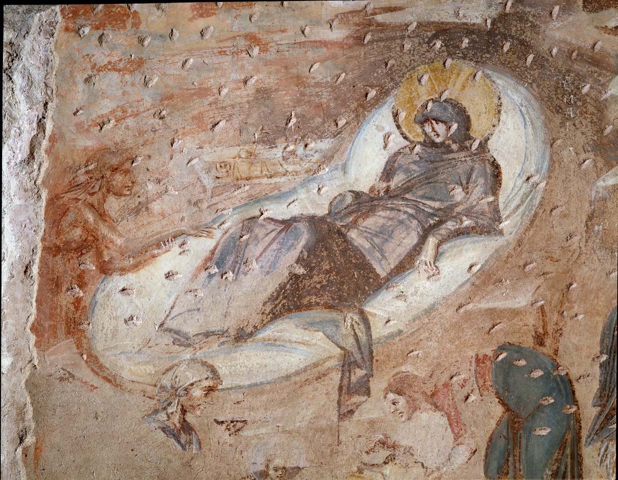 Geburt Christi (Fresko 6.-7. Jahrhundert) von Paleo-Christian