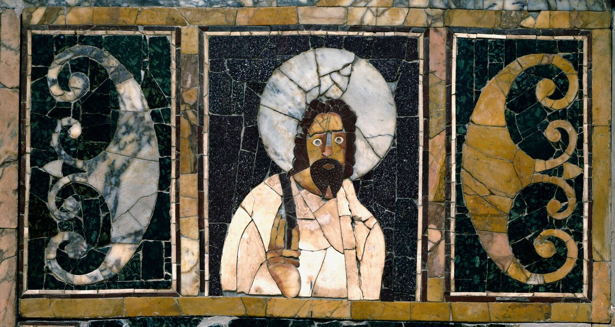 Paläochristliche Kunst: Darstellung von Christus, wahrscheinlich die erste von Paleo Christian