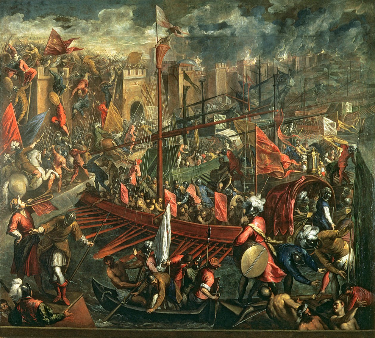 Die Eroberung von Konstantinopel von Palma Il Giovane