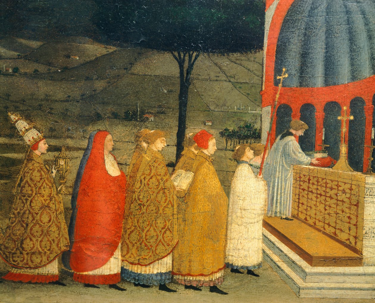 Predella des Wunders der geschändeten Hostie (Detail) von Paolo Uccello