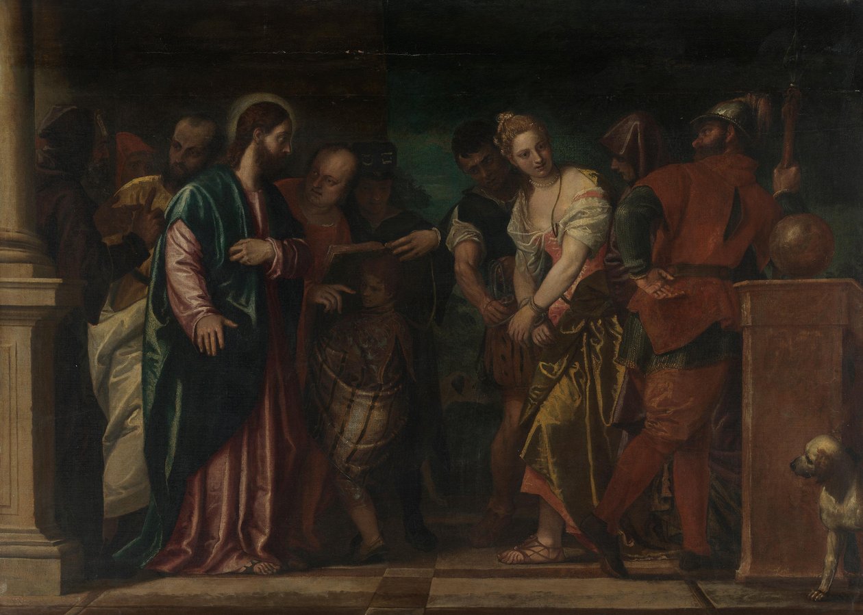 Christus und die Ehebrecherin von Paolo Veronese