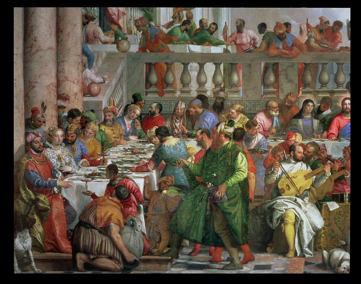 Das Hochzeitsmahl zu Kana (Detail) von Paolo Veronese