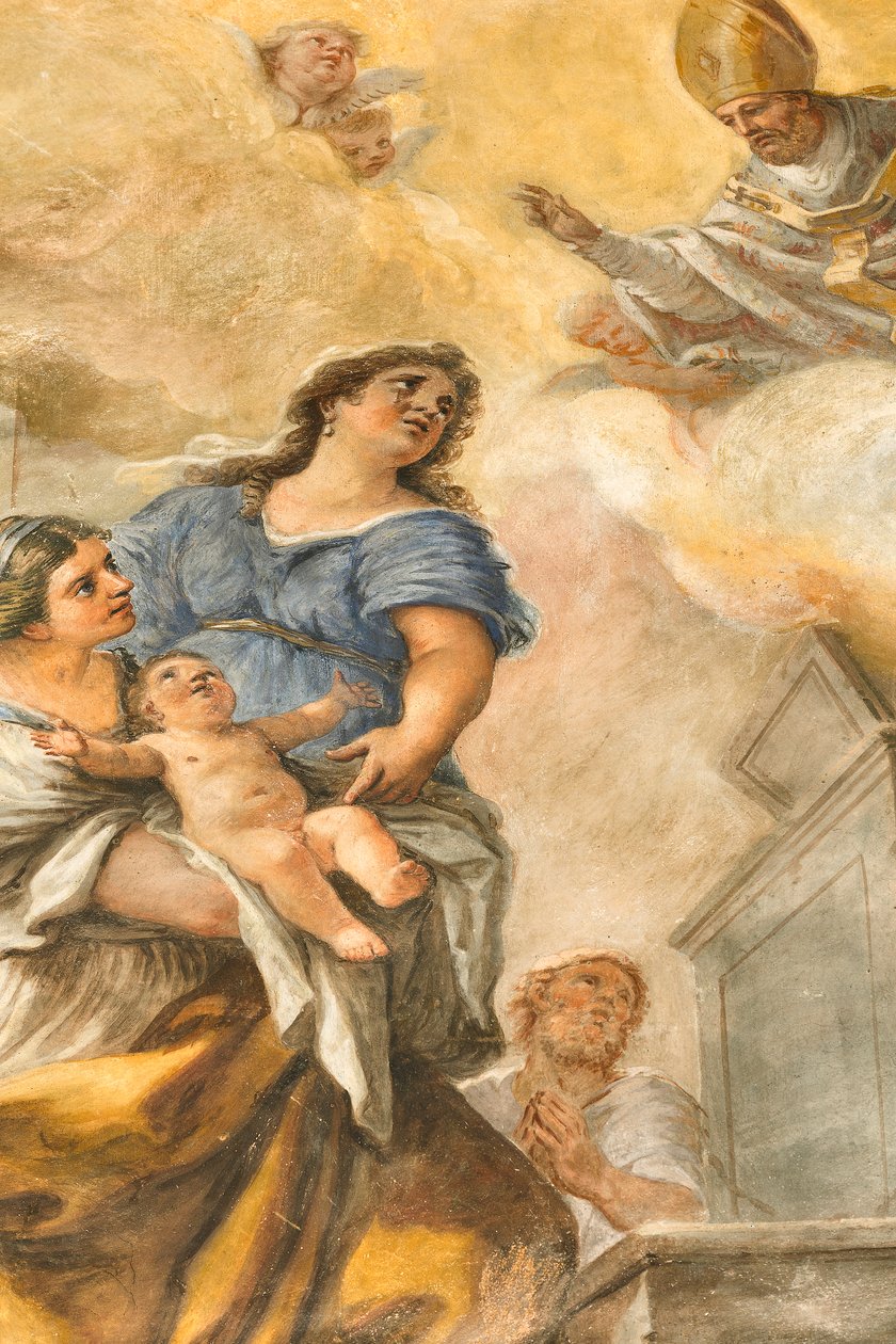 Fresken, die das Leben des Heiligen Cataldo darstellen von Paolo di Matteis