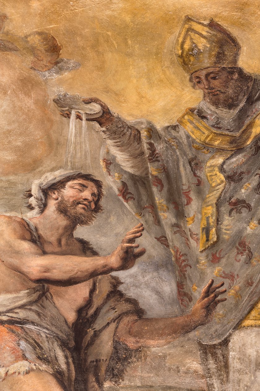 Fresken, die das Leben des Heiligen Cataldo darstellen von Paolo di Matteis