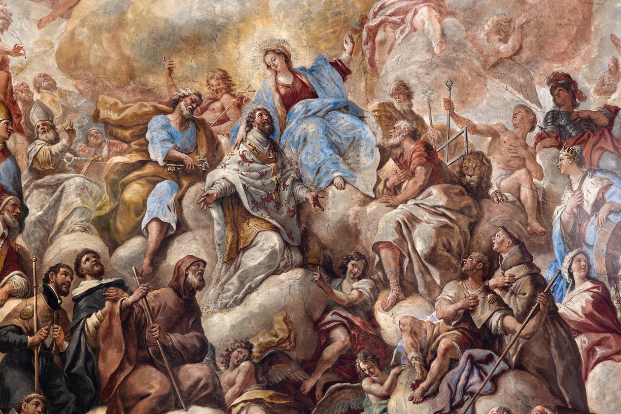 Fresken, die das Leben des Heiligen Cataldo darstellen von Paolo di Matteis