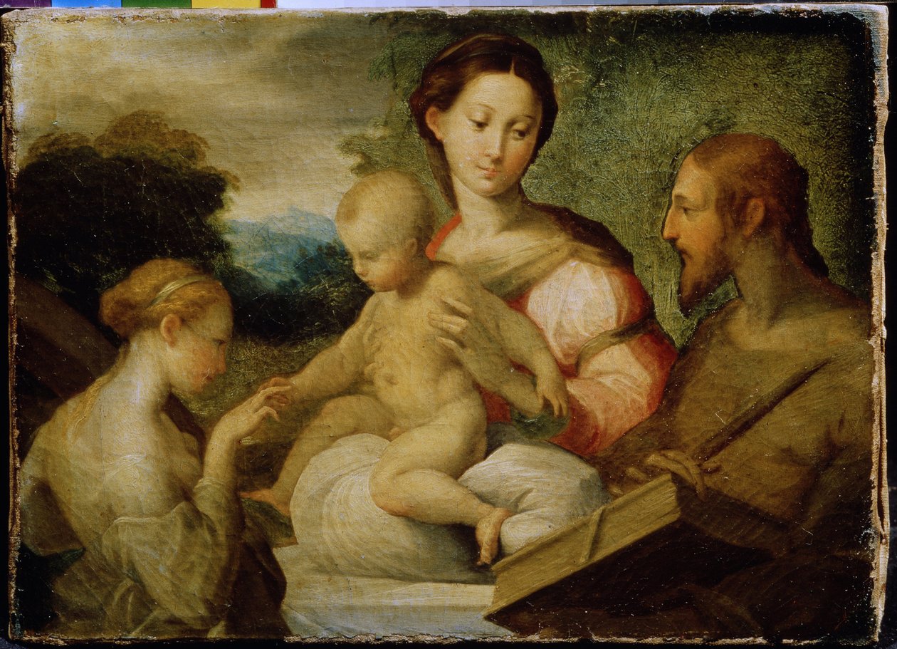 Die mystische Hochzeit der heiligen Katharina von Parmigianino
