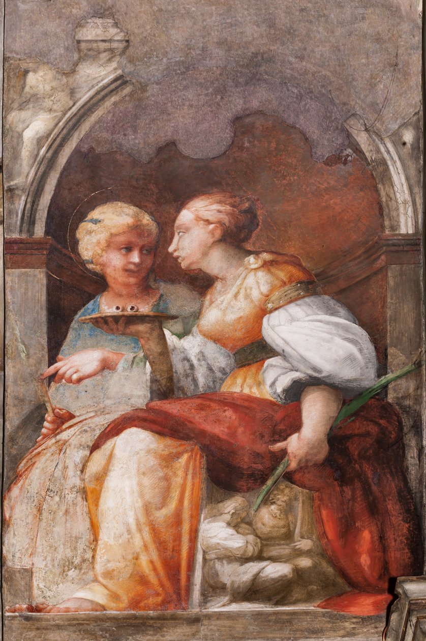 St. Lucia und St. Apollonia, ca. 1523 von Parmigianino