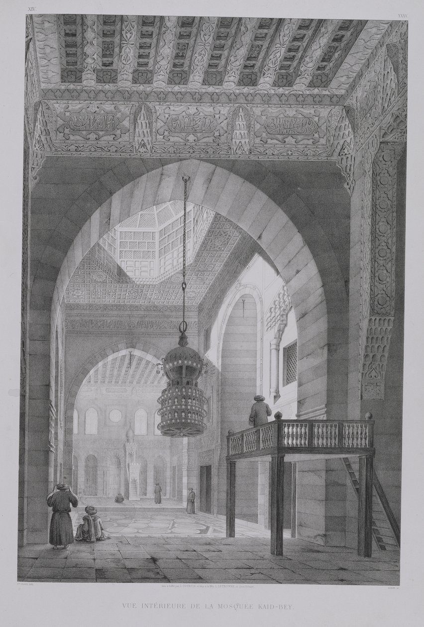 Innenraum der Moschee von Kaid-Bey, Platte 55 aus 