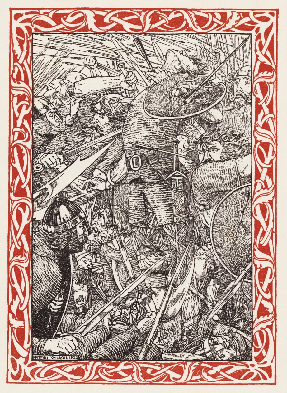 Tod von König Harold von Patten (after) Wilson