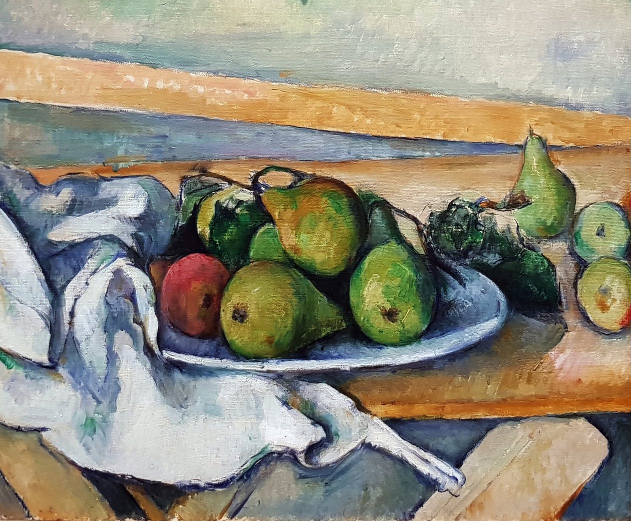 Stillleben mit Birnen von Paul Cézanne