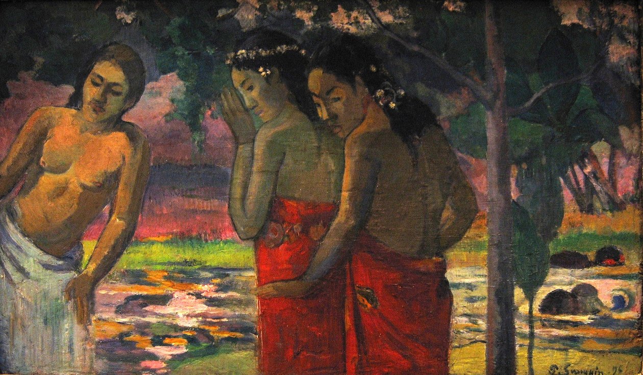Drei tahitianische Frauen von Paul Gauguin