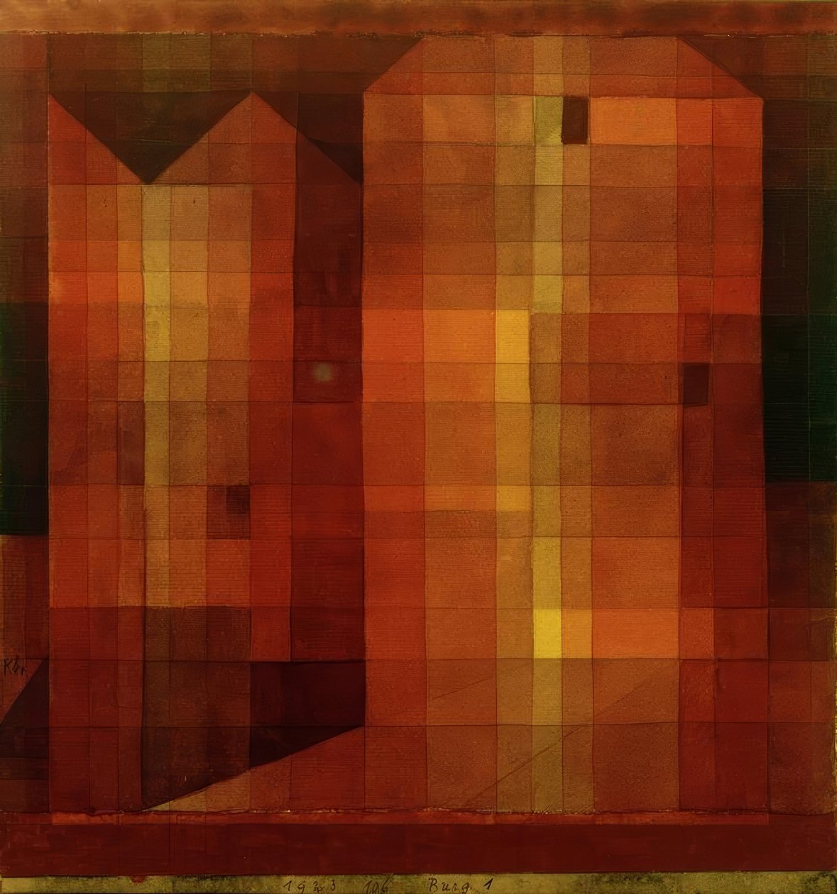 Burg 1 von Paul Klee