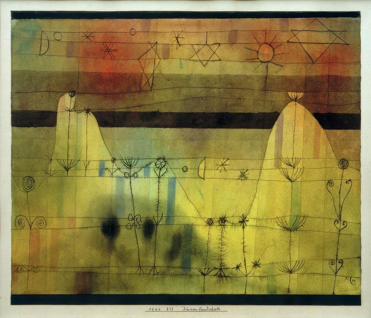 Dünenlandschaft von Paul Klee