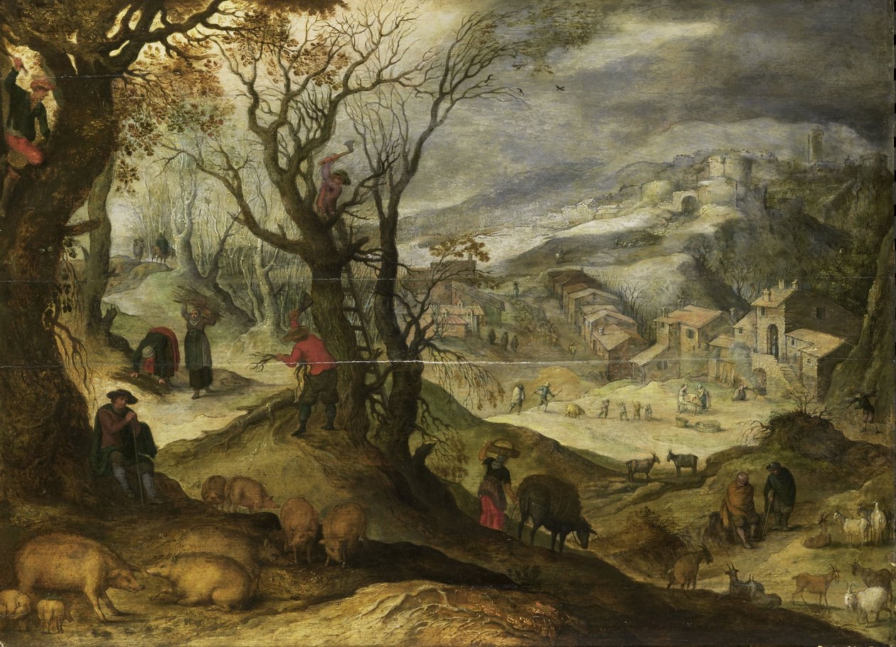 Winterlandschaft von Paul (after) Brill or Bril