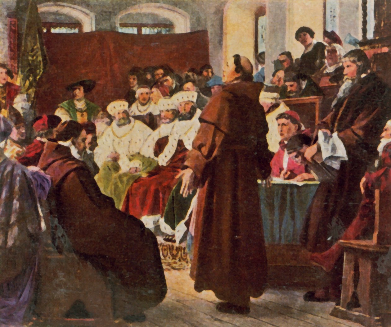 Luther auf dem Reichstag zu Worms von Paul (after) Thumann