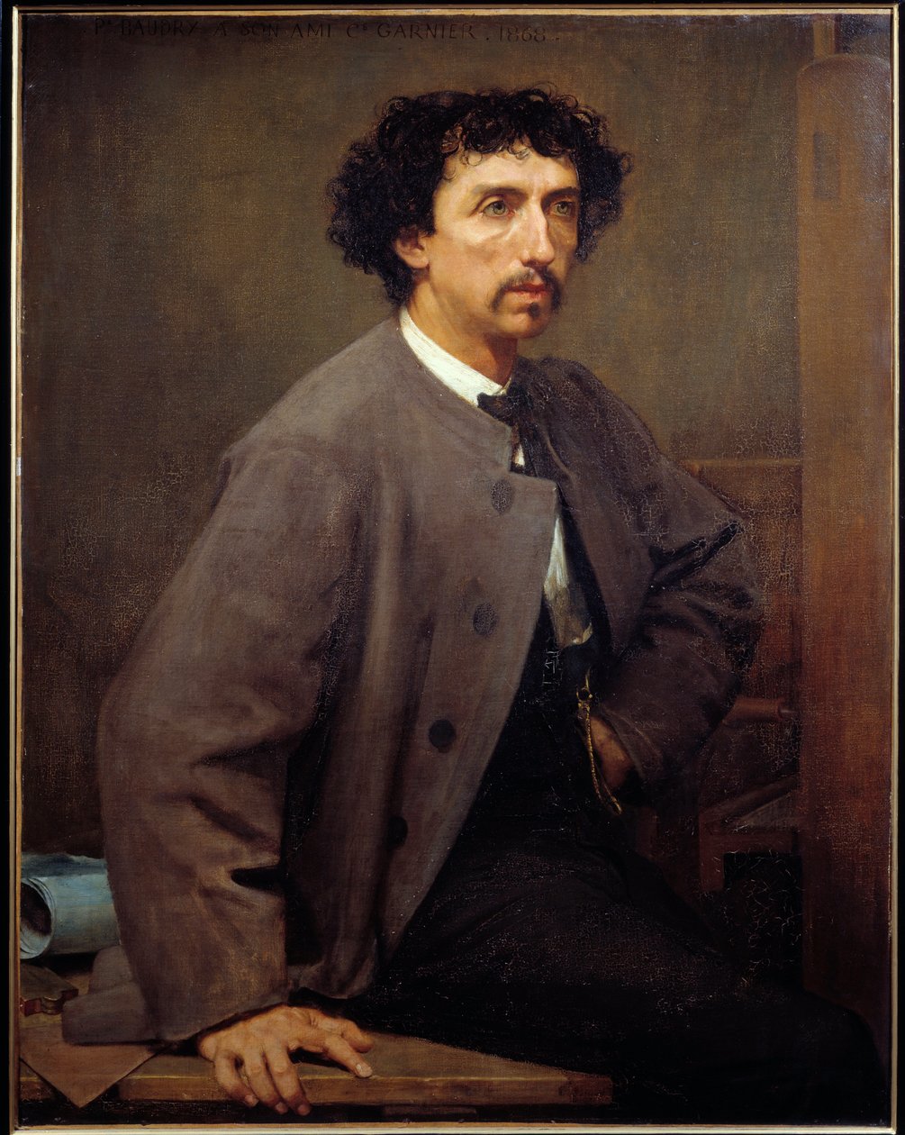 Porträt von Charles Garnier, französischer Architekt (1825 - 1898) von Paul Baudry