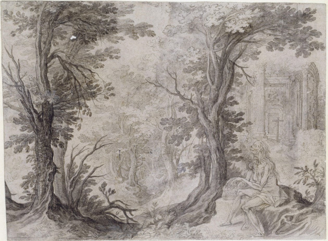 Die heilige Magdalene in der Einsamkeit von Paul Bril