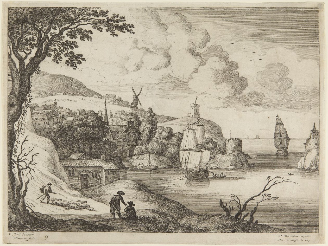 Hafenszene von Paul Bril