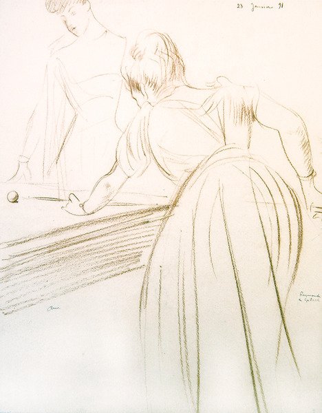 Die Comtesse Greffuhle und Raymonde de Galard von Paul Cesar Helleu
